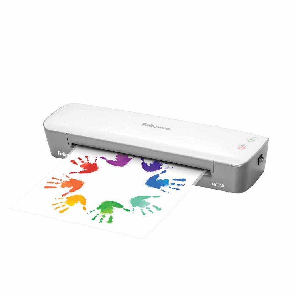 Fellowes Laminiergerät Ion A3, für Heißlaminierfolien bis 125 Mikron, inkl.10 Laminierfolien A4; 4560201