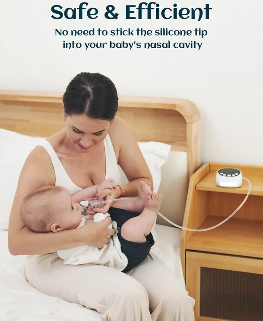 Mouche Bébé Électrique Rechargeable USB - 9 Vitesses et Embouts Soft - 4