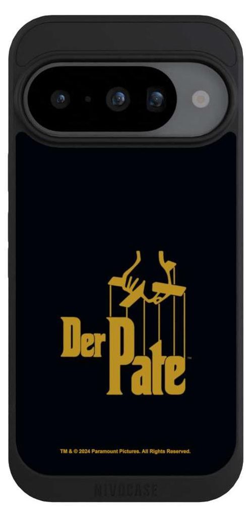 NIVOCASE Handyhülle für Google Pixel 10 Hülle NIVOpure Case Schwarz Logo Offizielles Lizenzprodukt Der Pate