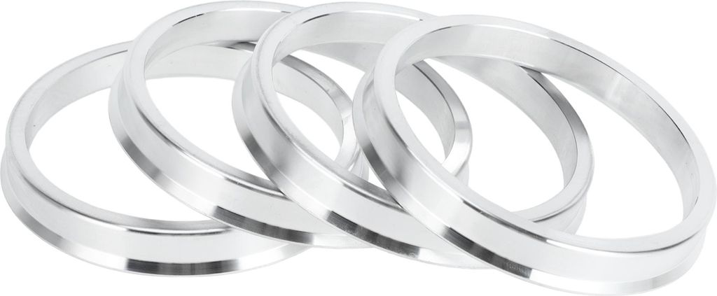 Hubzentrische Ringe, 64,1 mm ID auf 72,6 mm OD Fahrzeugradnabenringe aus Aluminiumlegierung, 4 Stück