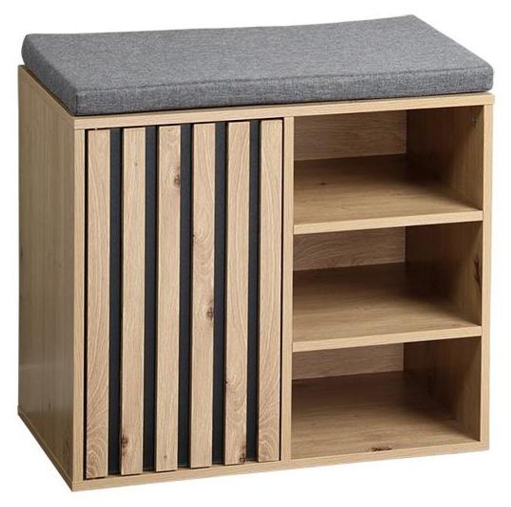 Schuhschrank mit Sitzkissen, Produktbild 