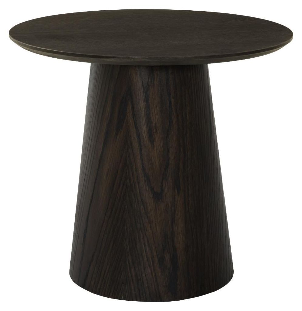 Beistelltisch Novero Espresso 50 x 50 x 46 cm Braun Eiche Produktbild 