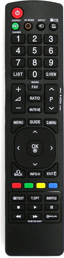 Ersatz Fernbedienung für LG TV | 32LD350ZA | 32LD351 | 32LD351ZB | 32LD358 |