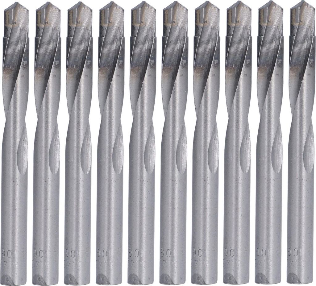 10 Stück Schaftfräser aus Wolframstahl, hohe Härte, verschleißfest, vielseitig einsetzbar, CNC-Fräser