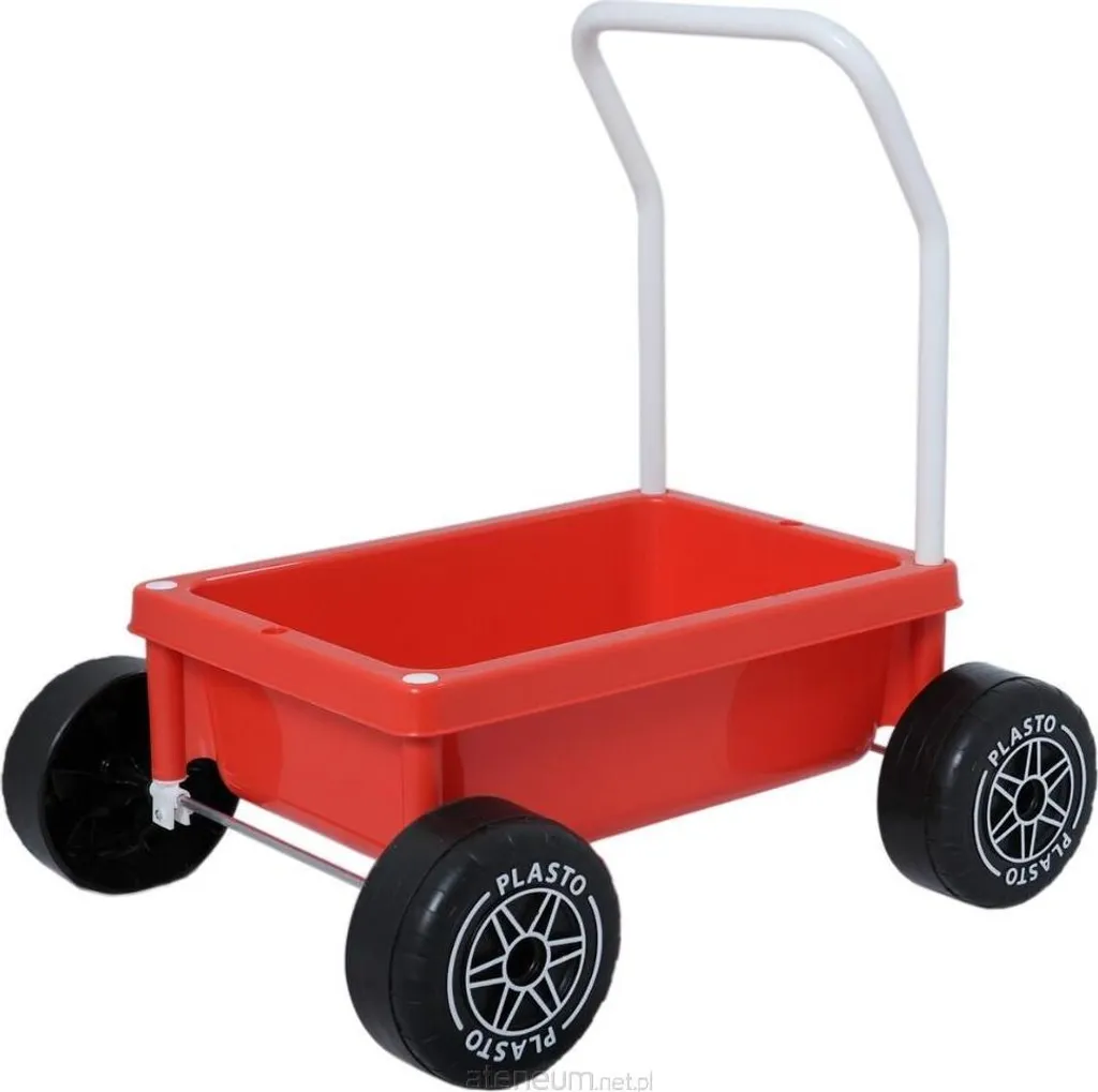 Poussette rouge anti-vibrations et roues silencieuses pour bébé zen