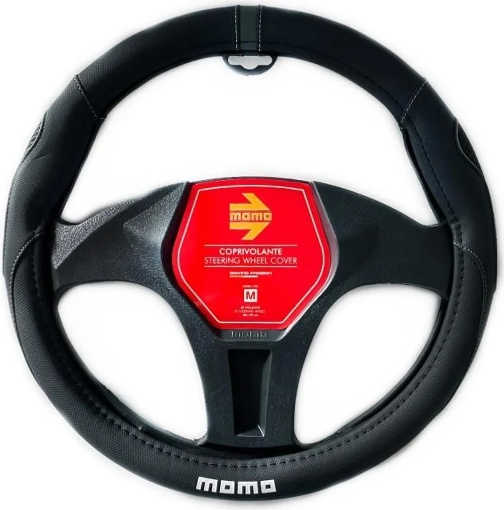 Coprivolante Momo SWC014BG Supergrip 38-39cm - Nero Grigio Universale