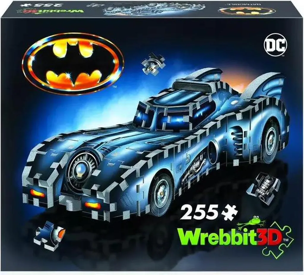 Wrebbit 3D Puzzle 255 pièces DC Comics Batmobile - Maquette de Batman