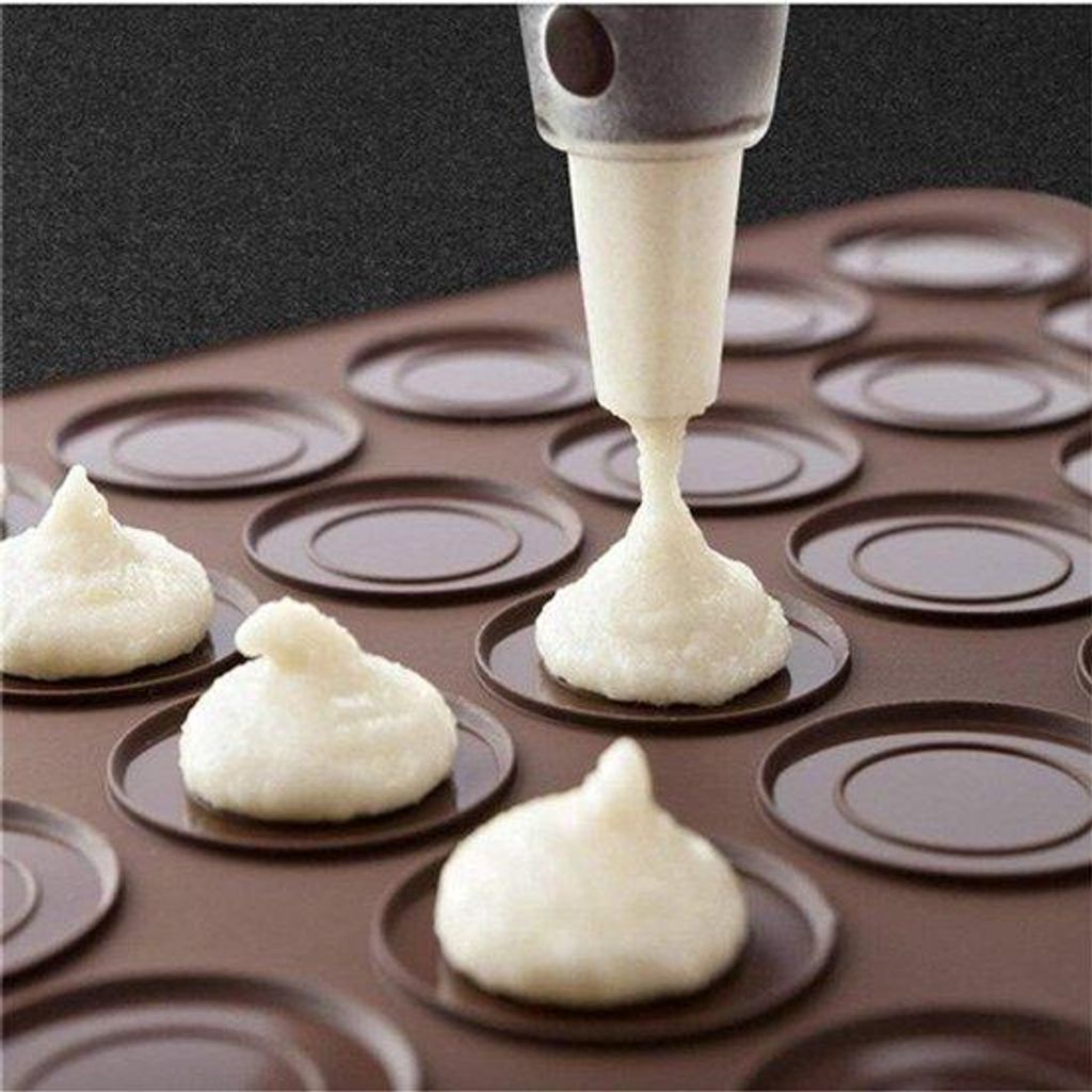 Backmatte für Macarons, Silikon, 38x28cm, Antihaft