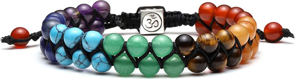 Perlenarmband 7 Chakra Armband Damen Herren, Yoga Produktbild 