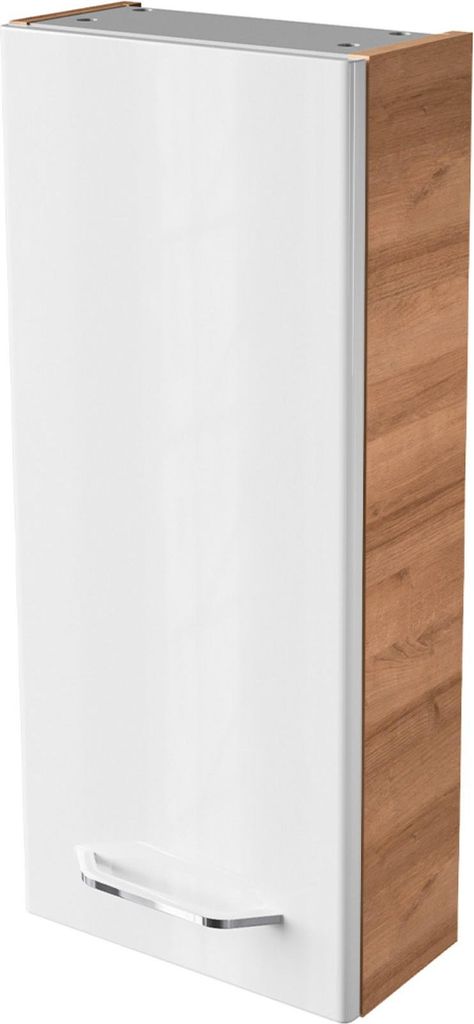 FACKELMANN Hängeschrank MILANO / Badschrank mit Soft-Close-System / Maße (B x H x T): ca. 30 x 68 x 15 cm / Schrank fürs Bad mit 1 Tür / Türan...