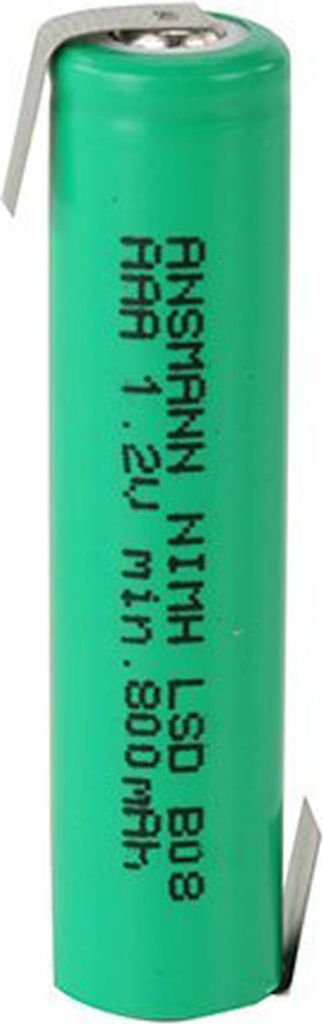 ANSMANN NiMH Akku Micro AAA 800mAh LSD mit Lötfahne 1.2V