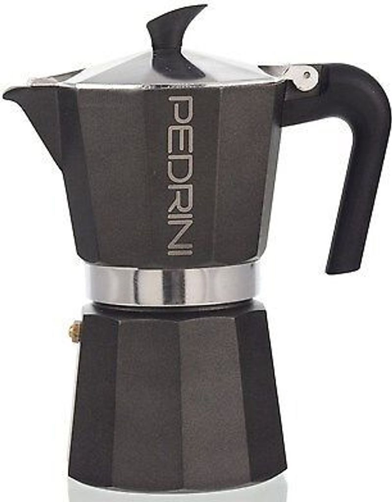 Pedrini 9114 manuelle Kaffeemaschine Italienische Kaffeemaschine Anthrazit