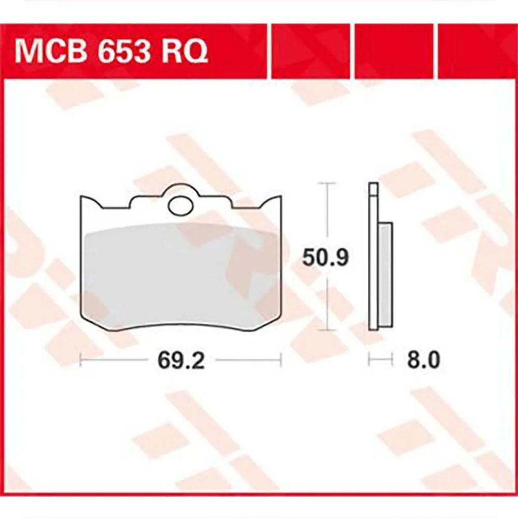 TRW Bremsbeläge MCB 653 Bremsbelag MCB 653 RQ Organic Racing