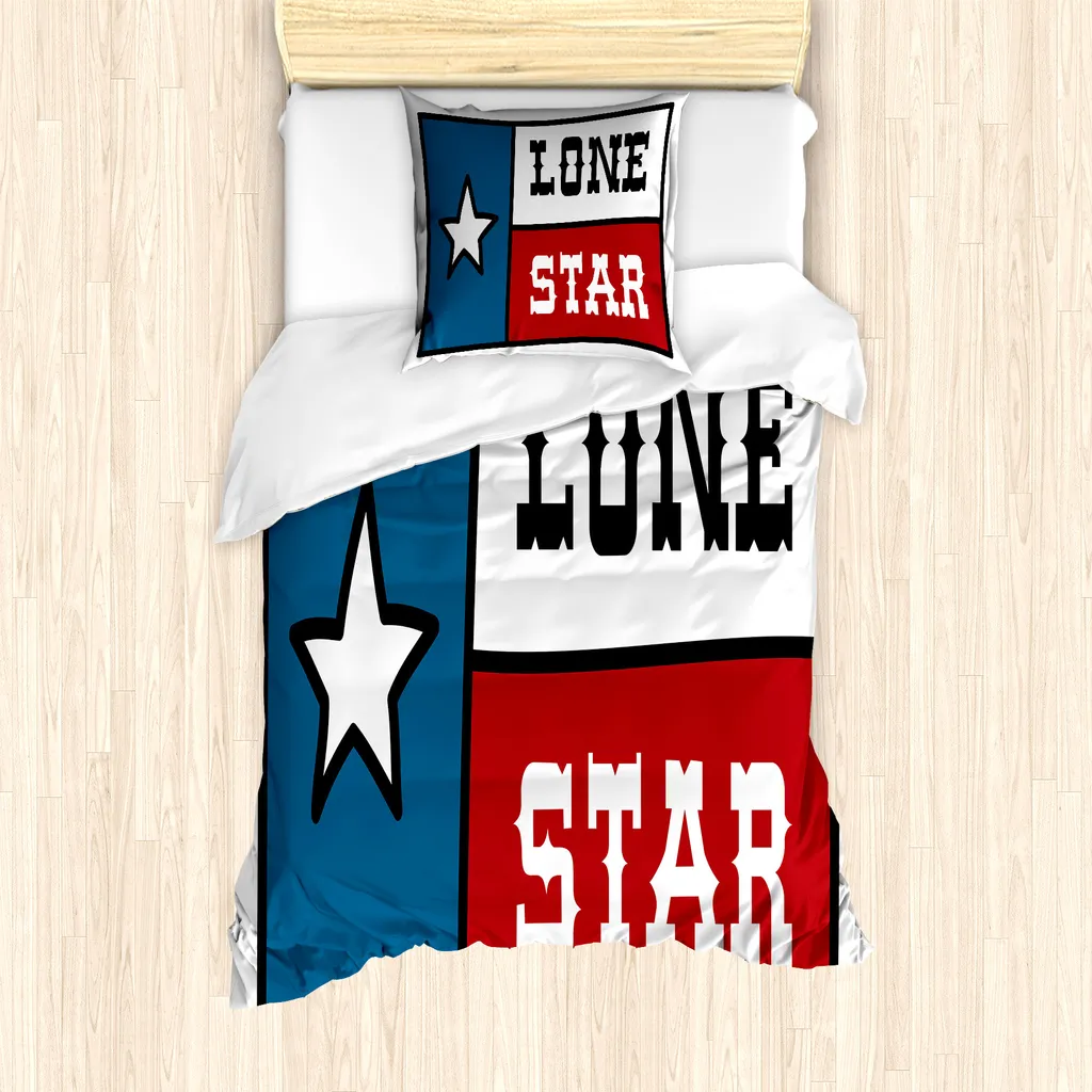 Set Copripiumino Ipoallergenico ABAKUHAUS Texas Star per Bambini
