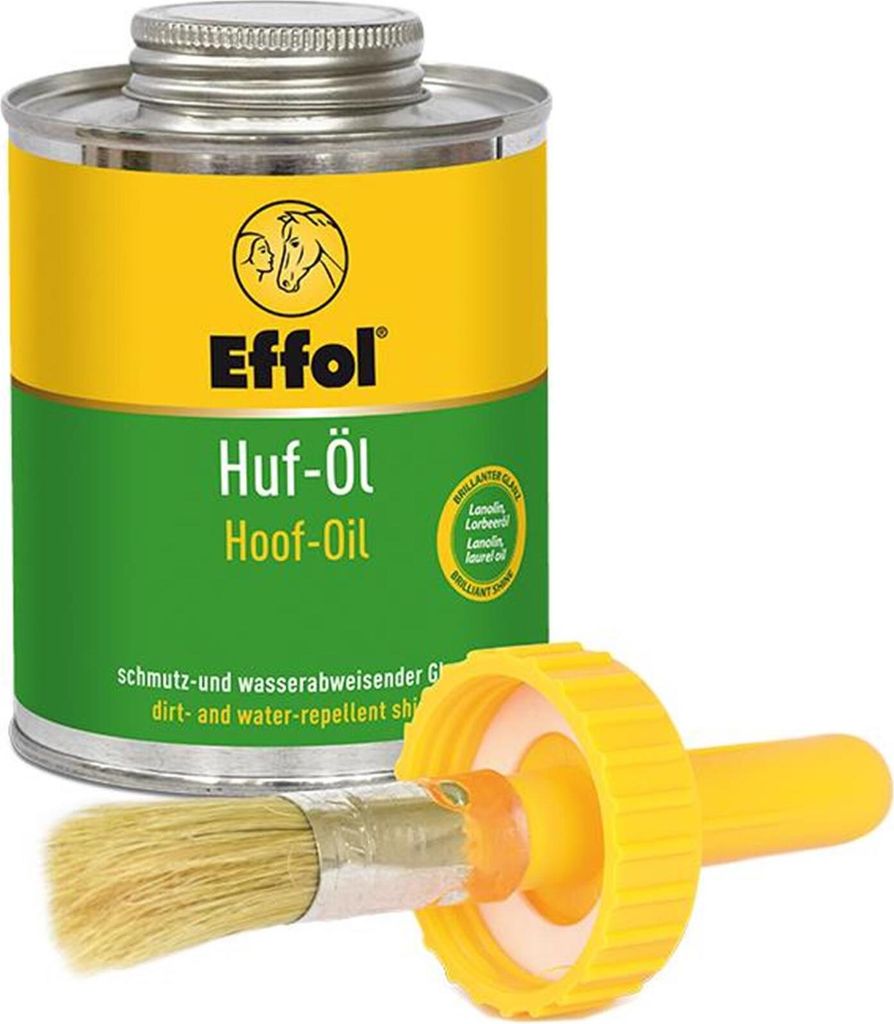 Effol-Huföl mit Pinsel 475 ml für brillianten Glanz schmutzabweisend fördert Elastizität des Hufes