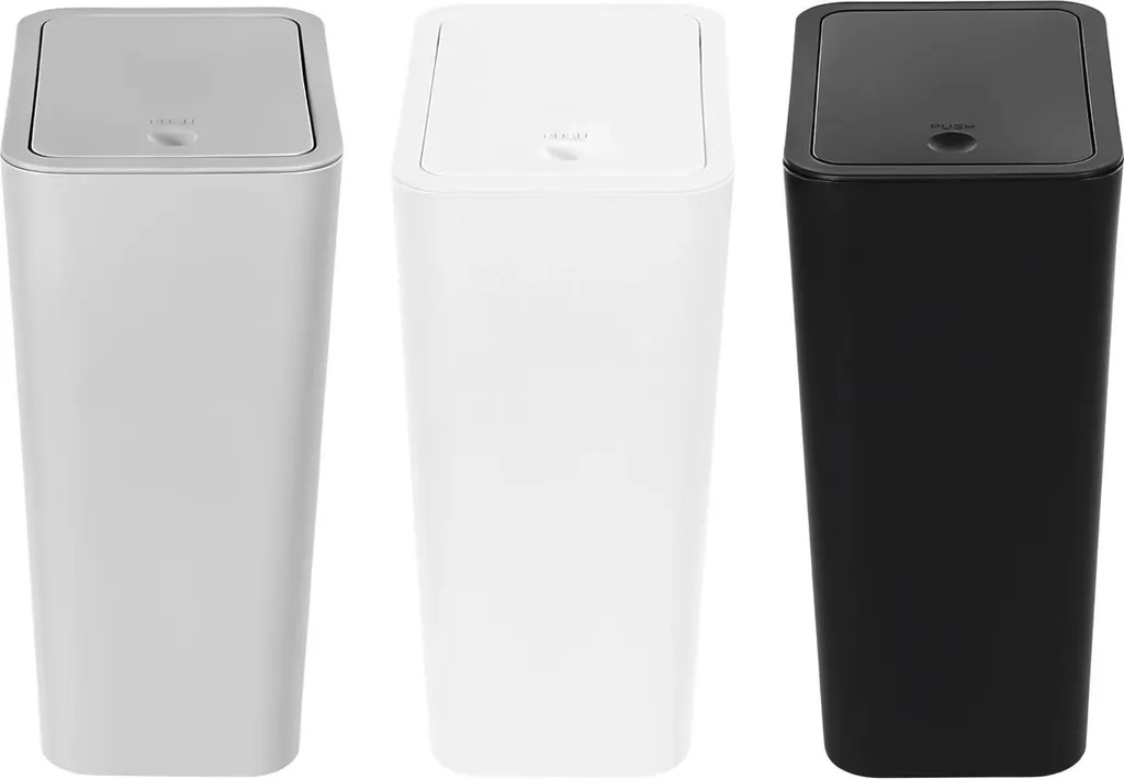Poubelle de bureau 9L compacte pour déchets papier et recyclage