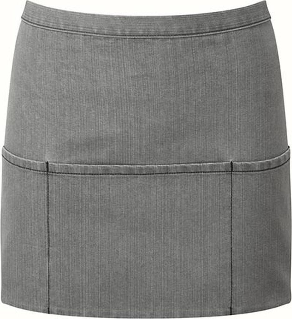 Premier Workwear PR155 | Taschenschürze ŽColoursŽ - 60 x 33 cm - Hauswäsche: bis 60 ° - Farbe: Grey Denim (ca. Pantone Cool Gray 10C) - Größ...
