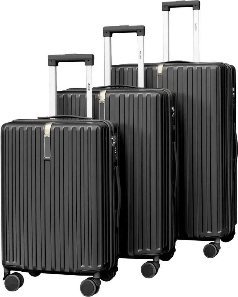 Valise rigide 55cm polycarbonate 41L noir : Ultra-légère et maniable