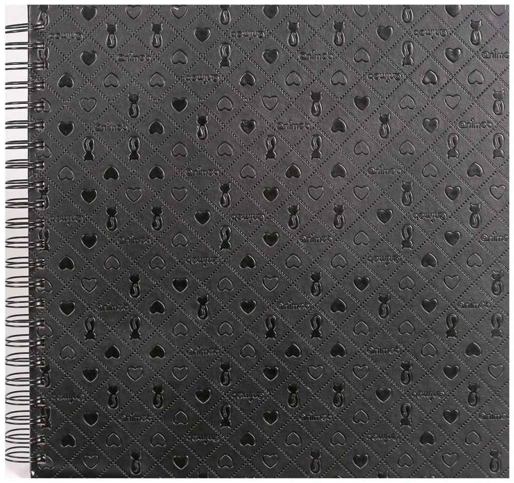 Spirálové fotoalbum na růžky 30x30/40s. LE CLOU černé Obrázek produktu 