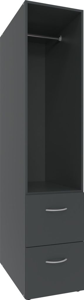 Mehrzweckregal >MRK Multiraumkonzept< in GRAPHIT - 40x185x68cm (BxHxT)