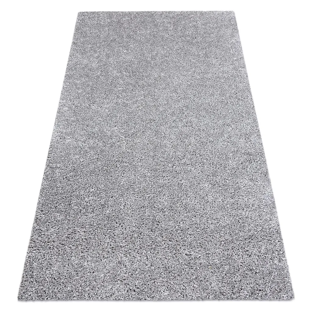 Tapis de couloir moderne gris argent lavable ILDO 60x115 cm