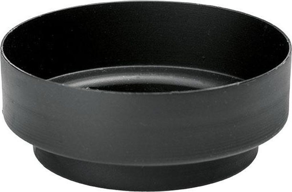 INNA-GLAS Kerzenständer Stumpenkerze FLORIDUS, für Kerzen bis Ø6cm schwarz, 3cm, Ø7,6cm - Metall Kerzenhalter