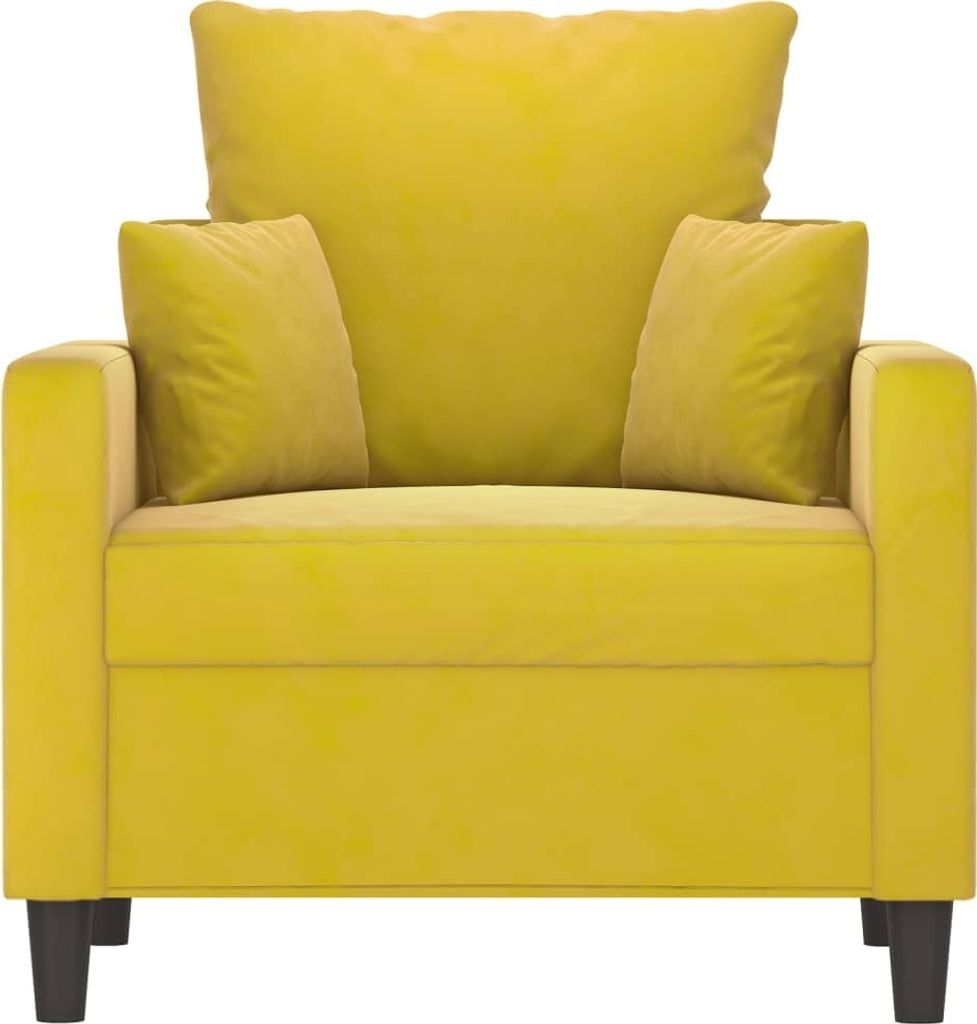 "2026 Aktion"Einzelsessel - CLORIS - Sofa Sitzmöbel - Erwachsene und Kinder - Gelb 60 cm Samt - 78 x 77 x 80 cm - DEMöbel5726999