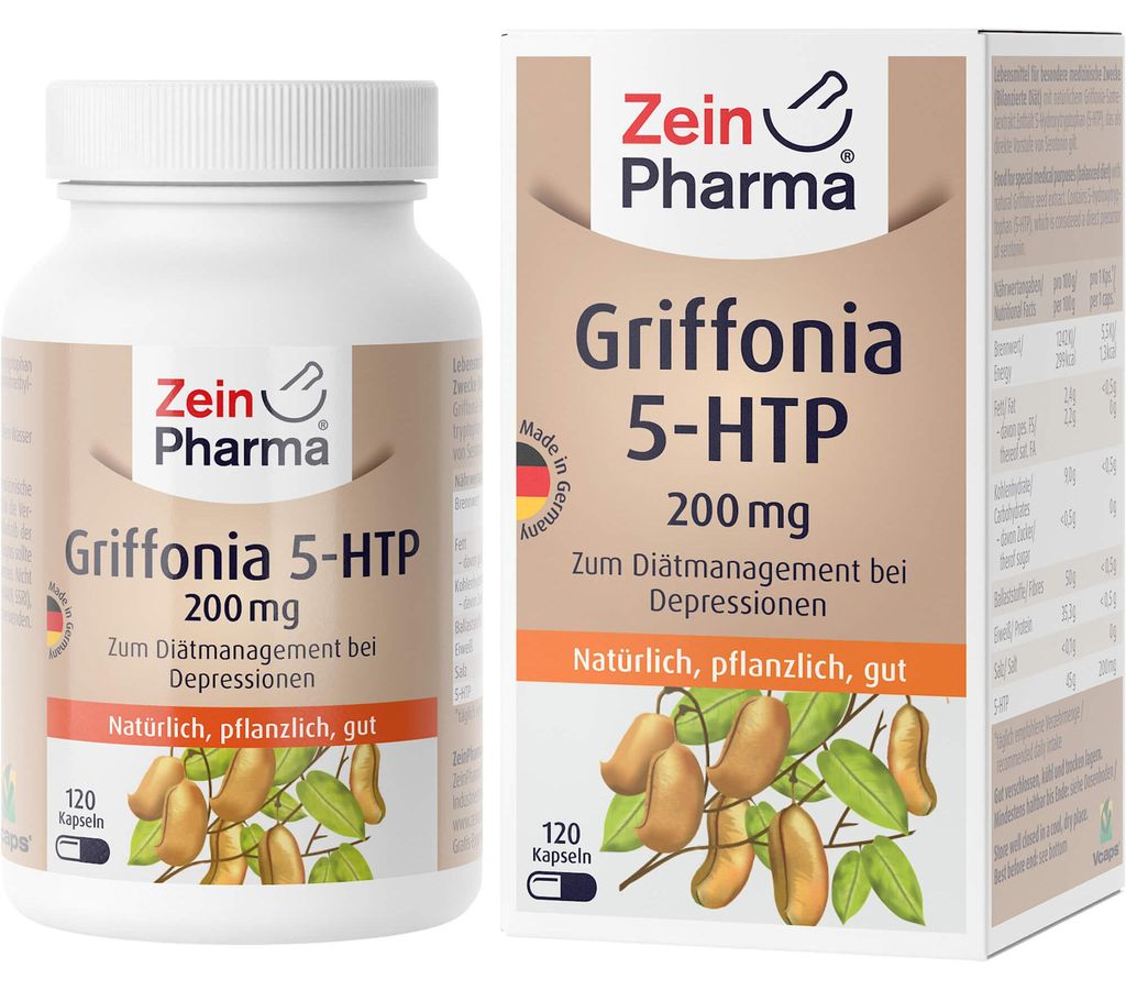 Zein Pharma Griffonia 5-HTP 200 mg Kapseln, 120 St. Kapseln Produktbild 