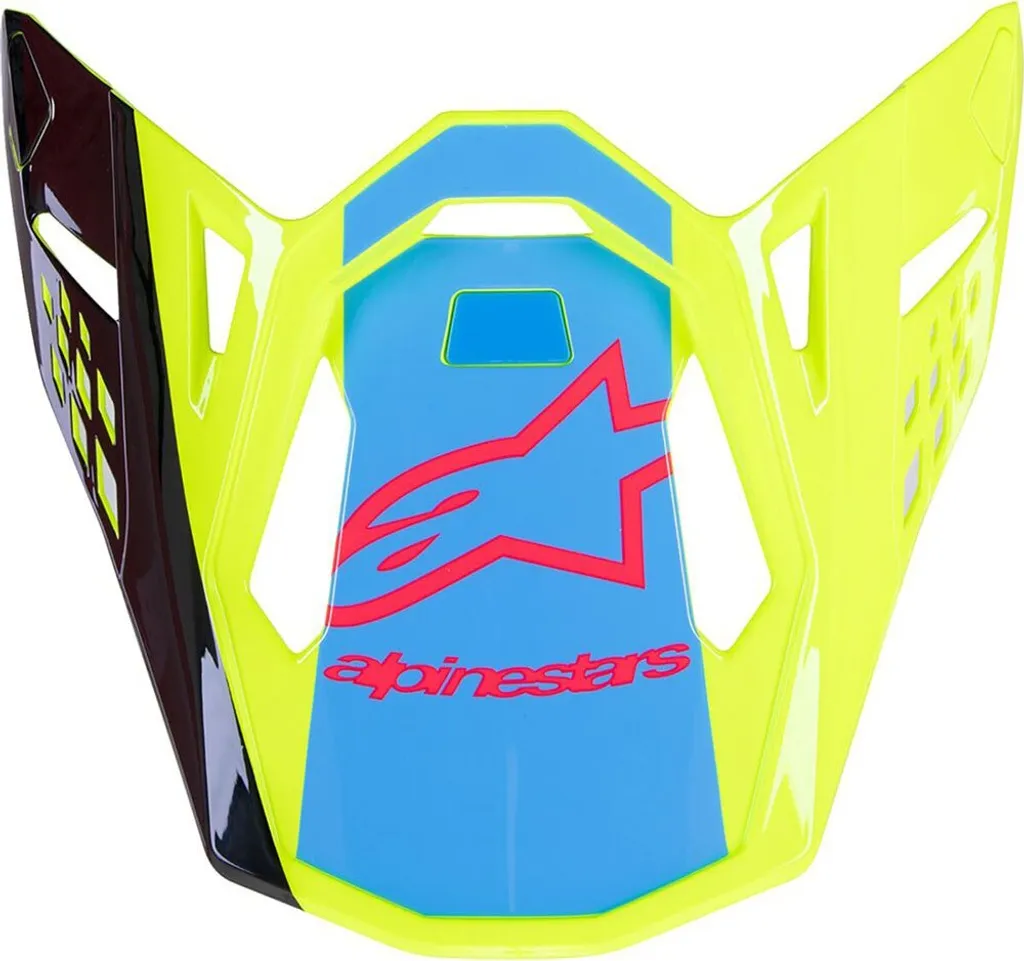 Visière SM10 Alpinestars Unit Jaune/Noir avec Système de Déclenchement