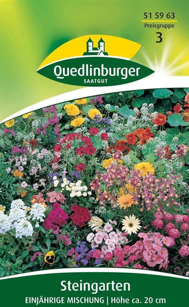 Steingarten, Einjährige Mischung