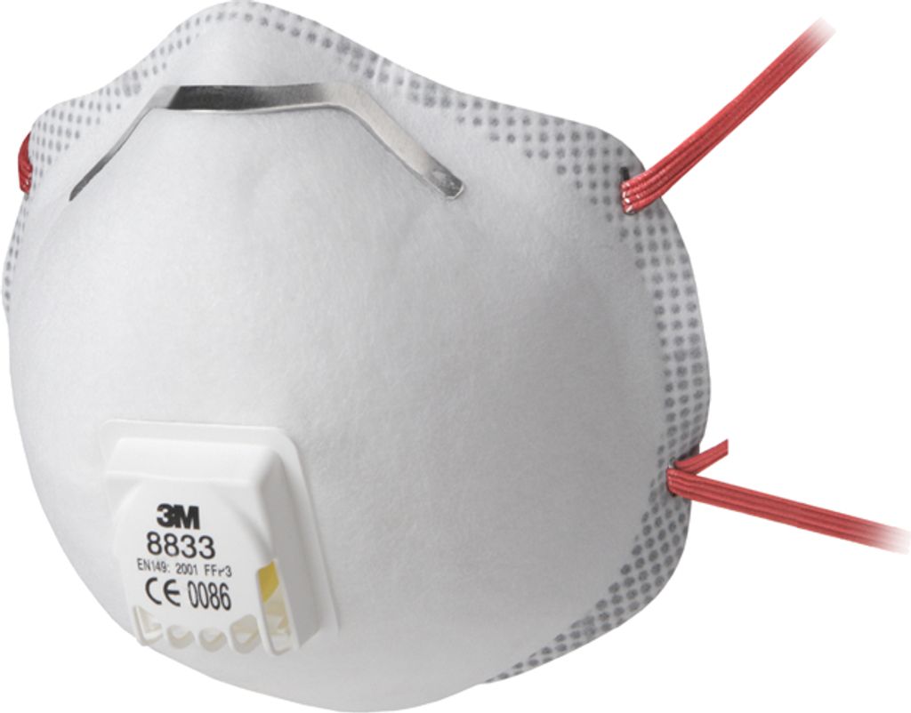 1x Masque anti-poussière 3M 8833 FFP3 b.30xvaleurAGW Image du produit 