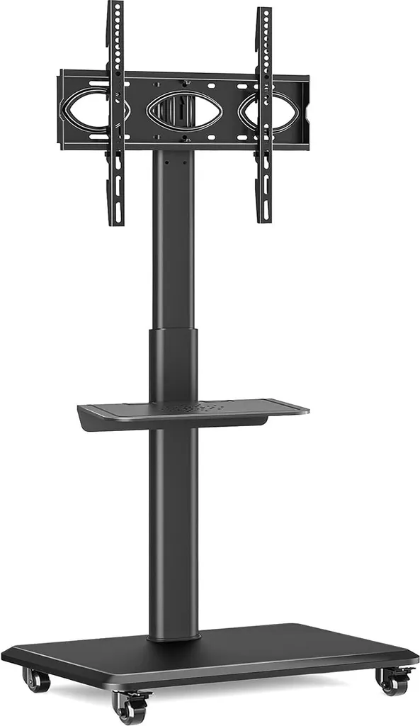 Support TV mobile HN : Pour écrans 27-55" - Hauteur réglable et roulettes