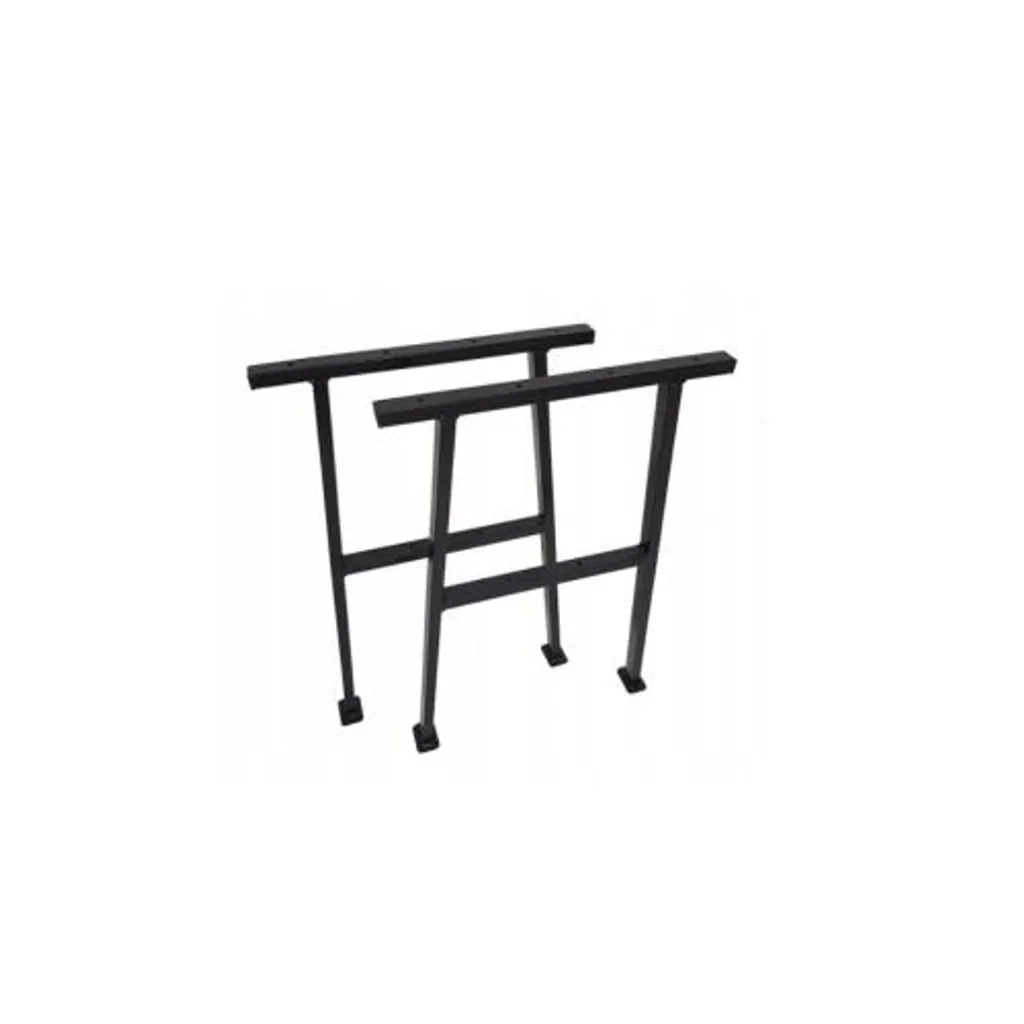 Pieds de table extérieurs en acier noir résistant aux UV