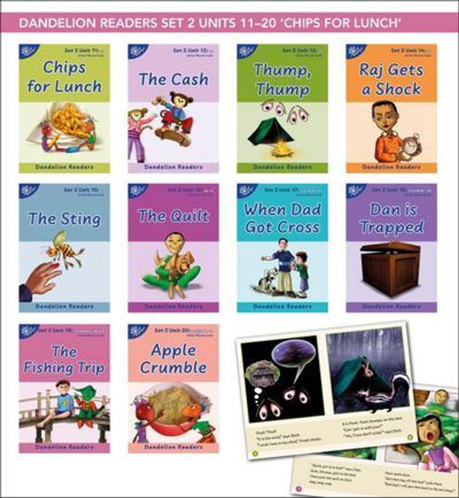 Phonic Books Dandelion Readers Set 2 Uni – Lingua: Inglese