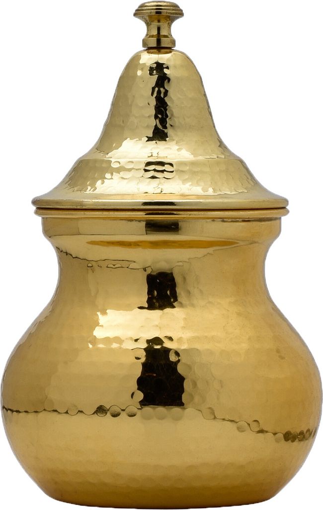 Marrakesch Aesthetic Schmuckschale Behälter mit Deckel aus Metall 16cm | Schmuckaufbewahrung als Deko im Wohnzimmer oder Schlafzimmer auf dem Schm...