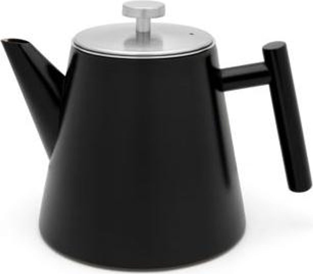 Leopold Vienna Teekanne Oslo 1l doppelwand. mattschwarz LV513001