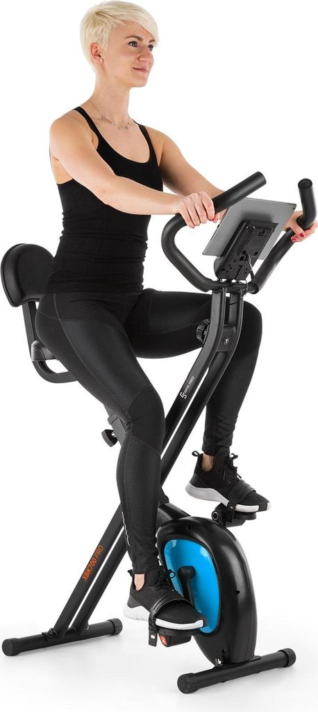 Capital Sports Azura Air Heimtainer, F Bike mit Magnet-Widerstand, Heimtrainer-Fahrrad Klappbar, Fitness Fahrrad Heimtrainer für Ausdauertraining ...