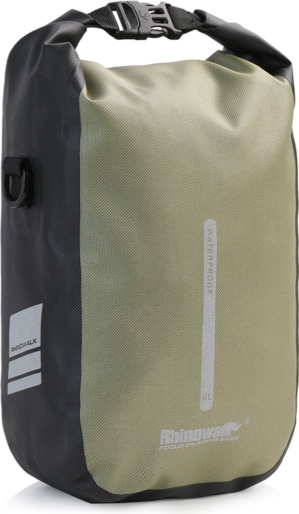 4L wasserdichte Gabeltasche Fahrrad, Fahrradtasche für Gepäckträger und E-Scooter, Gepäckträgertasche vorne Seitentasche hinten Umhängetasche