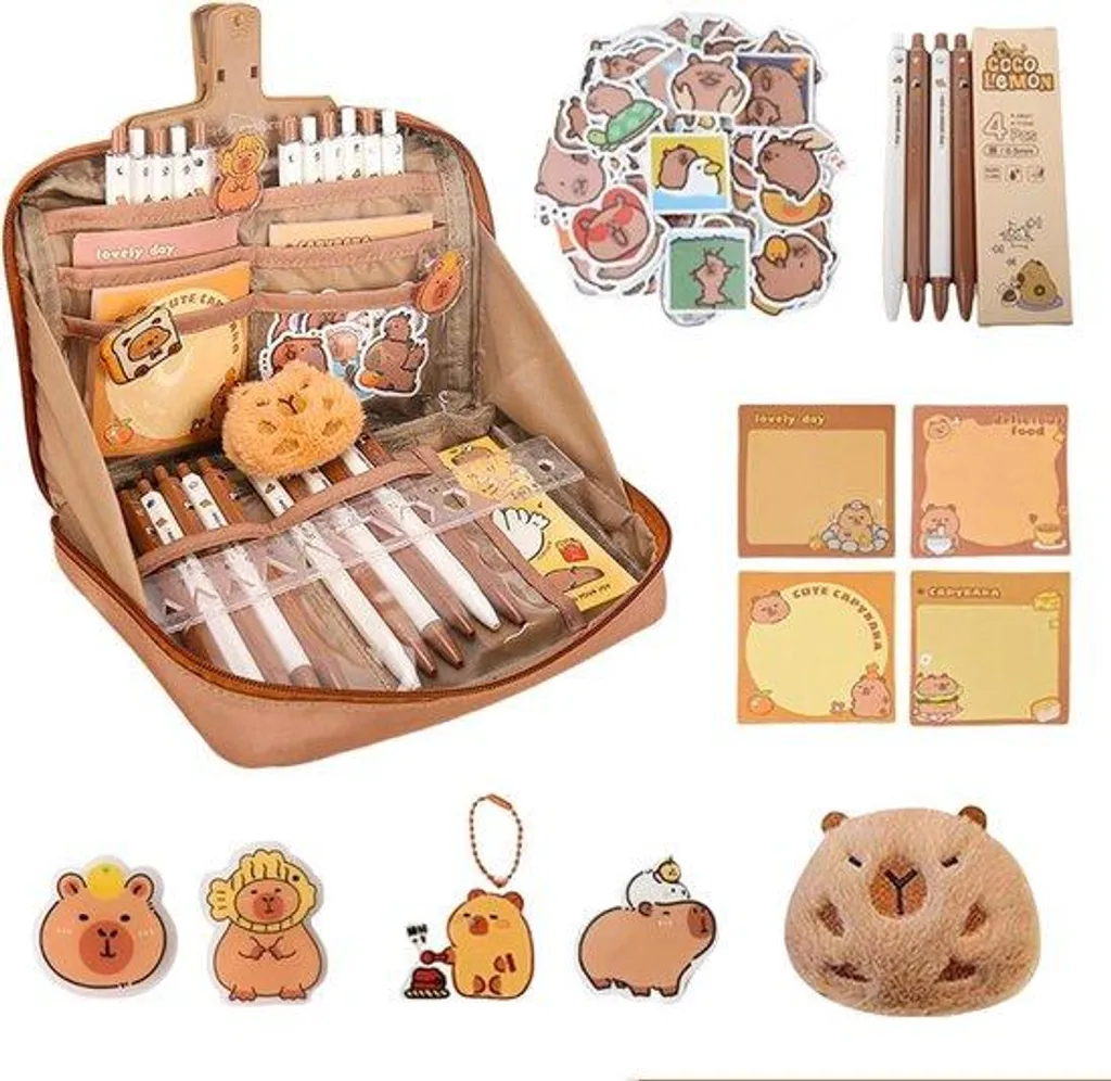 Trousse à crayons pour fournitures scolaires avec rangement séparé