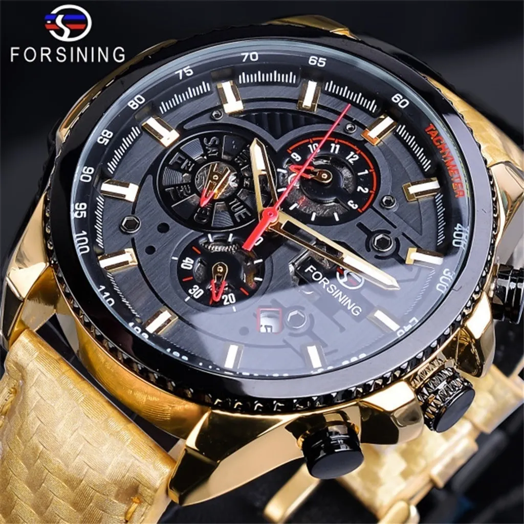 Orologio FORSINING Vill KP14586 Oro: Eleganza Meccanica da Uomo