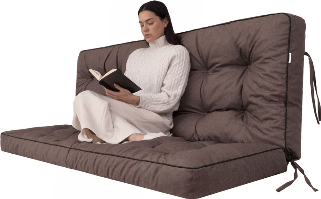 Gartenkissen "Pola" -100×105 cm- wasserabweisend, UV-beständig, für Schaukel oder Bank | Pillowprim