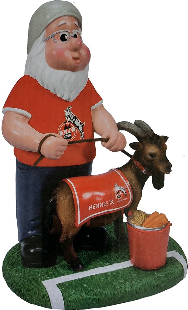 1. FC Köln Gartenzwerg „Hennes IX" Produktbild 