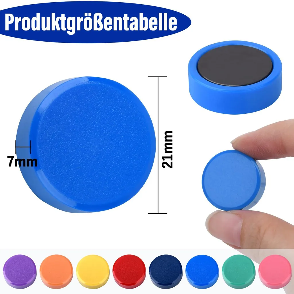 Petits Aimants Ronds à Forte Adhérence : Pack de 40 pour Tableau Aimanté