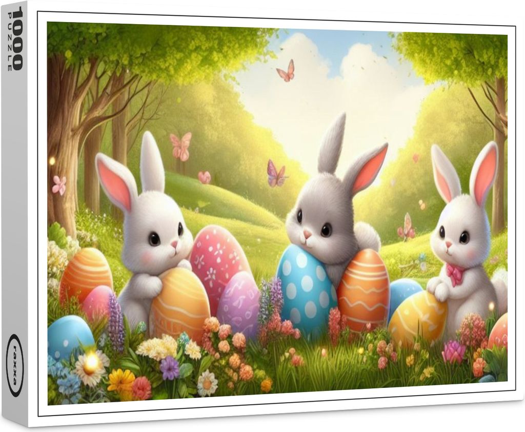 raxxa Premium-Puzzle "Osterfreude #3", 1000 Teile Produktbild 