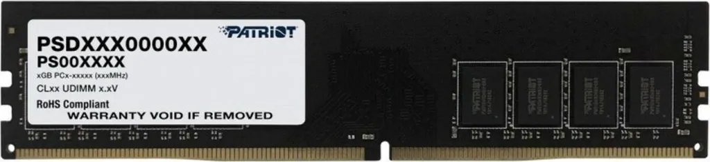 Barrette Mémoire DDR4 8Go Patriot 3200MHz PC4-25600 pour PC Fixe