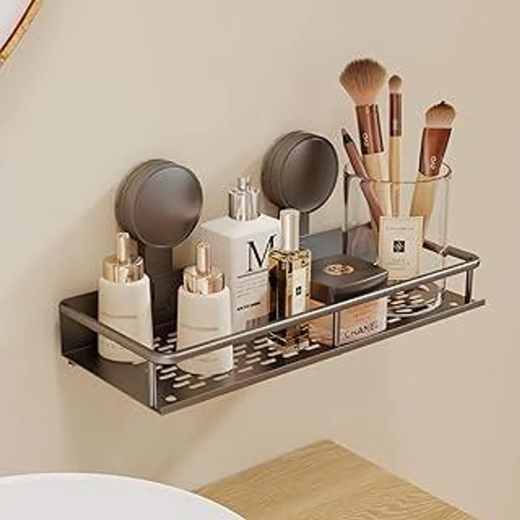 RUIHANDA Ripiano Doccia con Ventose 30cm | Portaoggetti Bagno Senza Fori