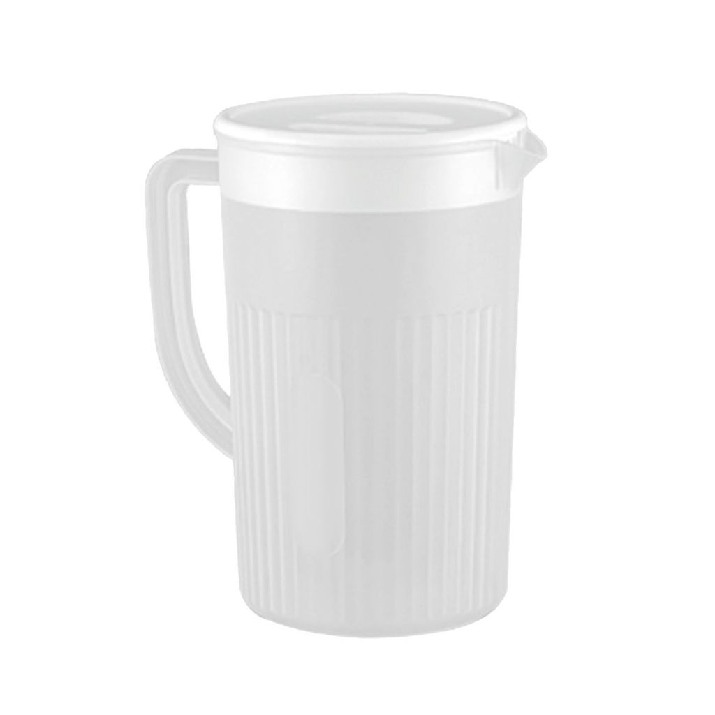 Brocca In Plastica Con Coperchio Per Frigo – 1,8L/2,5L, Trasparente, Versatile Per Succhi E Tè Freddo - 4