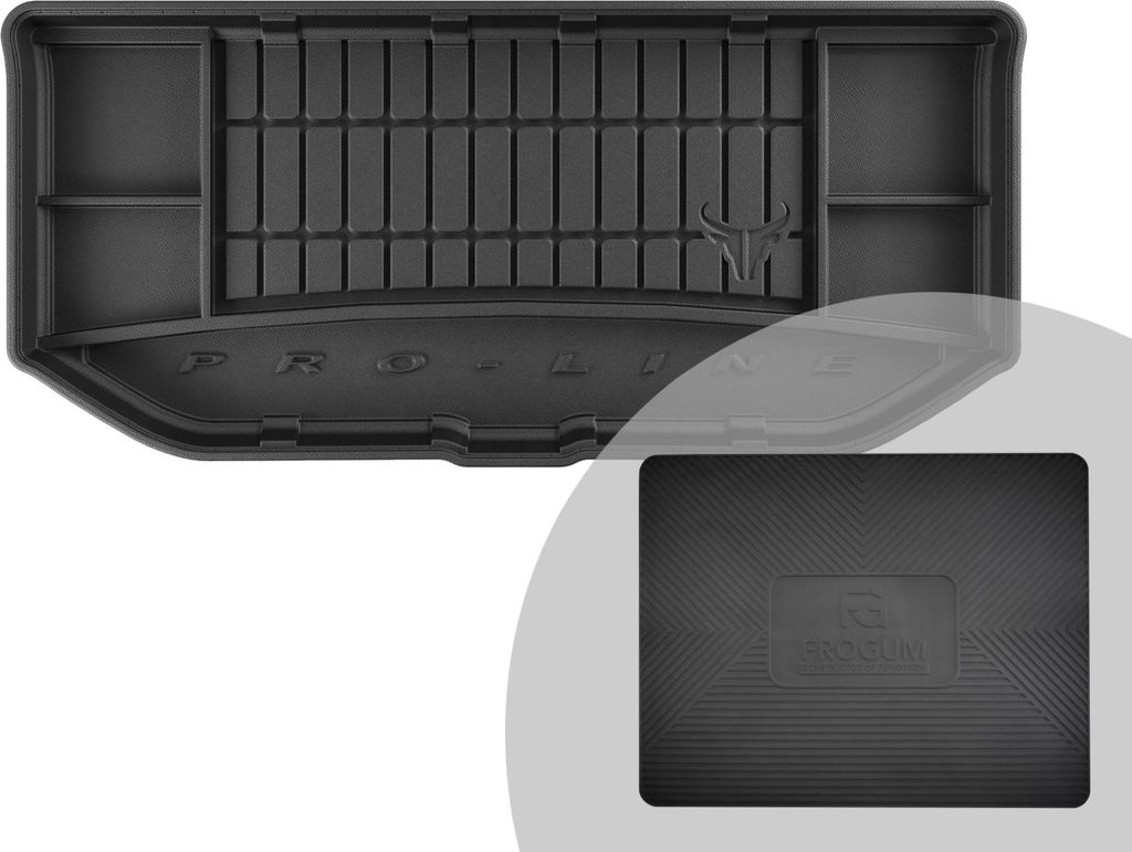 FROGUM ProLine 3D Gummimatte Exklusive Auto Kofferraummatte Kofferraumwanne für Skoda Citigo 2011-2019