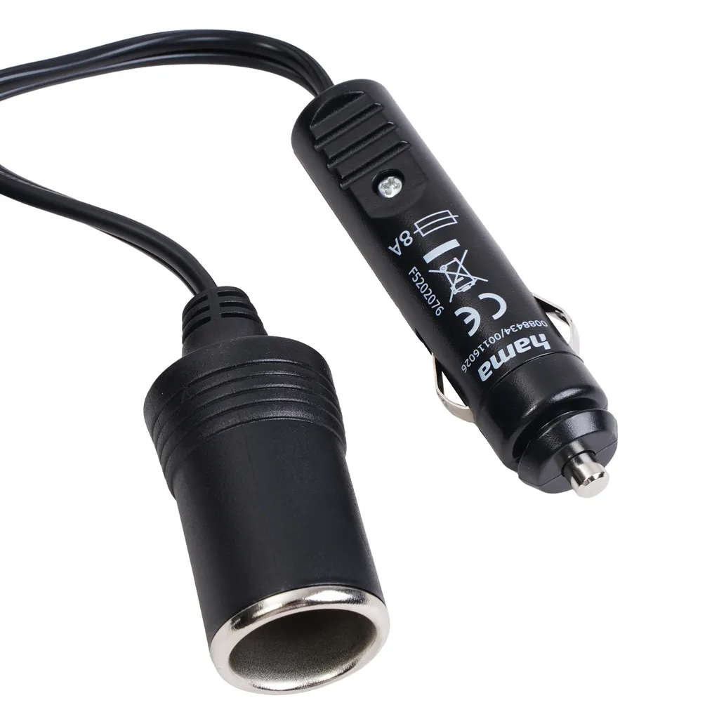 RGBer Cavo Di Prolunga Per Accendisigari 12V/24V – Adatto Per Frigo Portatile E Compressore Auto – Sistema Di Sicurezza 15A