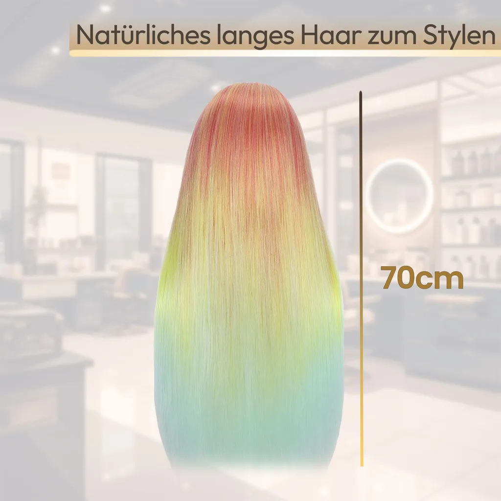 Kappop Testa Parrucchiere 70 cm Goldfish: Styling Professionale con Kit - 3